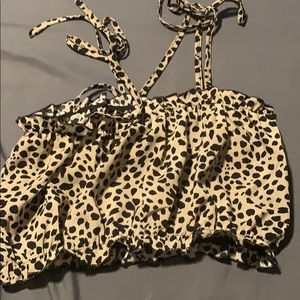 Cheetah crop top